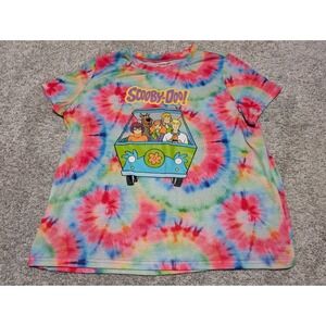 PJAMMY Scooby Doo Tie Dye Graphic T Shirt Women's Size L
